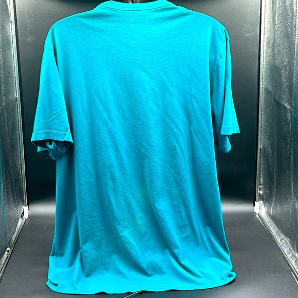 Lacoste V-Neck tee. Size 8L(3XB). Men. Turquoise. Excellent condition!! - Picture 3 of 5